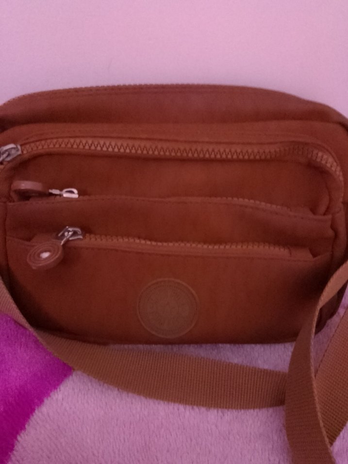 Kahverengi krinkil Kadın Çapraz Çanta - Görsel 2