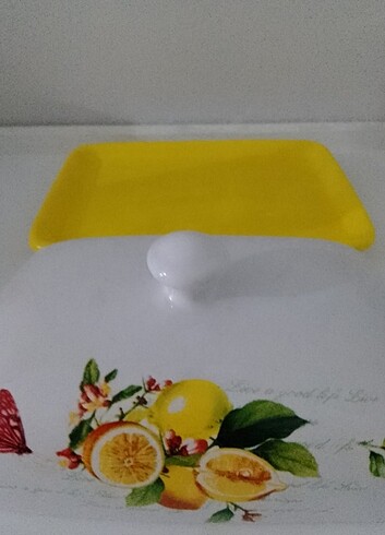 Beden sarı Renk Seramik tereyağlik