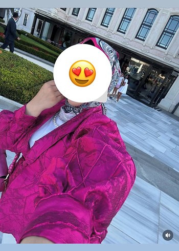 Diğer Pembe Tie-Dye Düğmeli Midi Kadın ceket