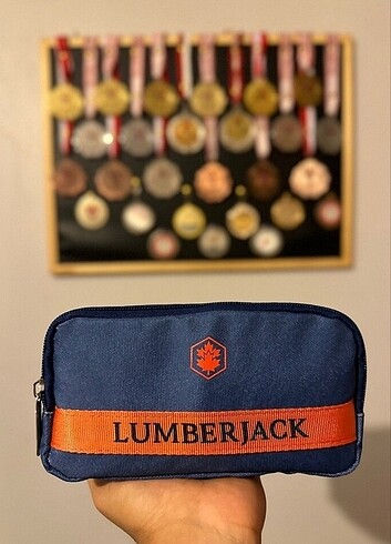 Çift bölmeli lumberjack markalı kalemlik çantası 