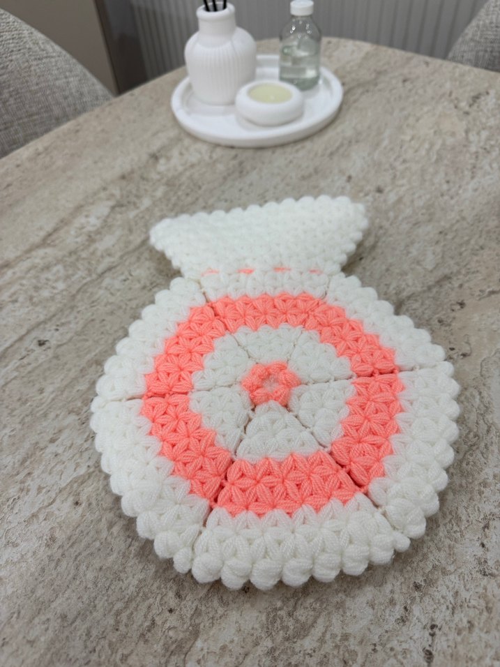 Renkli Örgü Banyo Lifi - Görsel 2