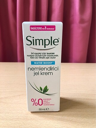 Simple Water Boost Nemlendirici Jel Krem 50 ml