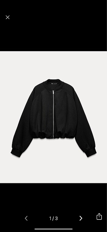 Zara peluş bomber