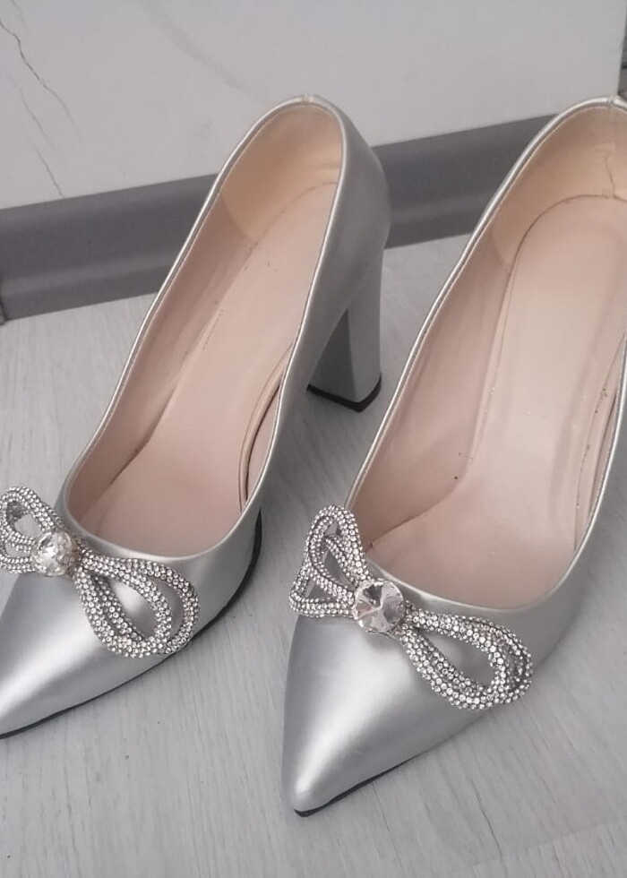 Abiye ayakkabı topuklu 8 santim - Görsel 2