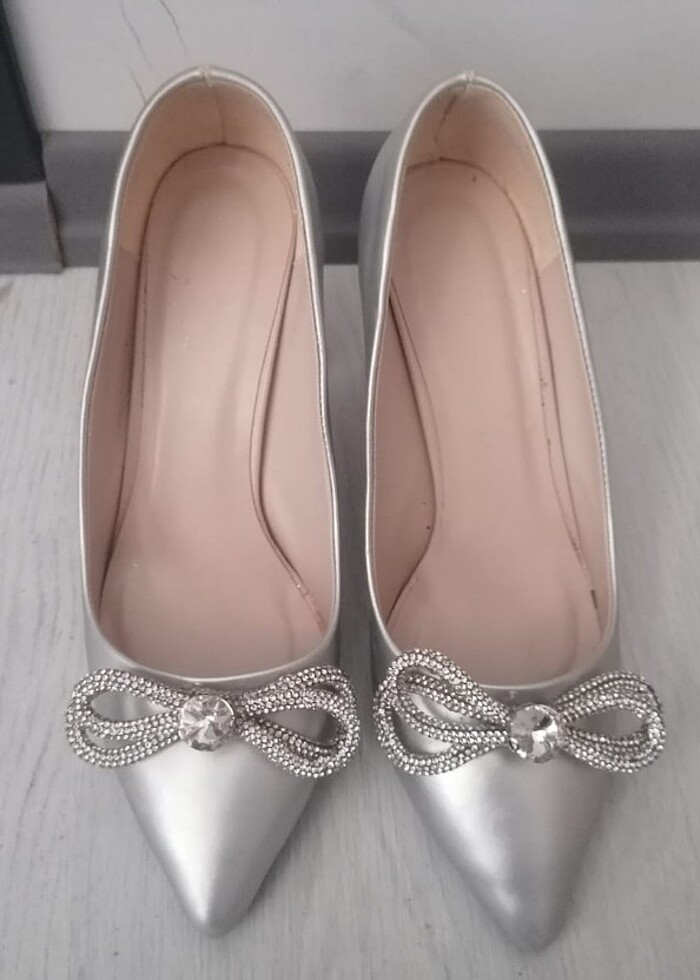 Abiye ayakkabı topuklu 8 santim - Görsel 3