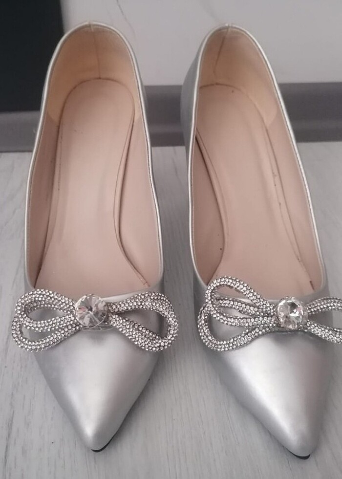 Abiye ayakkabı topuklu 8 santim - Görsel 4