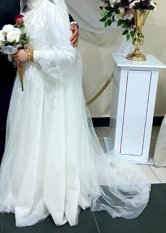 Gelinlik tesettür  - Görsel 4