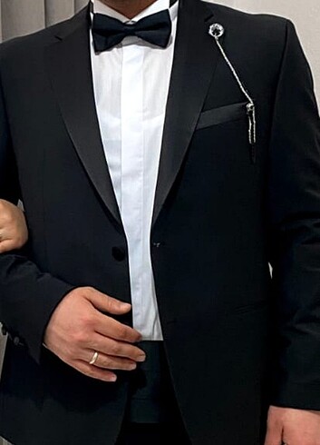 Damatlık son model gomelegi kuşağı kol düğmesi  papyonuve brosu - Görsel 7