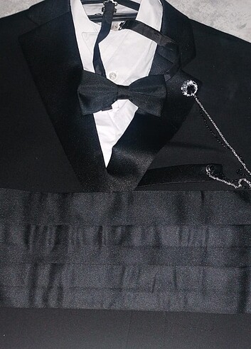 Damatlık son model gomelegi kuşağı kol düğmesi  papyonuve brosu - Görsel 11