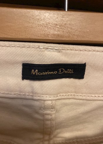34 Beden Massimo Dutti Bej Skinny Pantolon