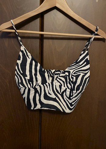 Zara Zebra Desenli Kadın Askılı Büstiyer