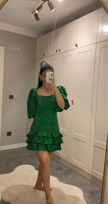 xs Beden keikei elbise yeşil