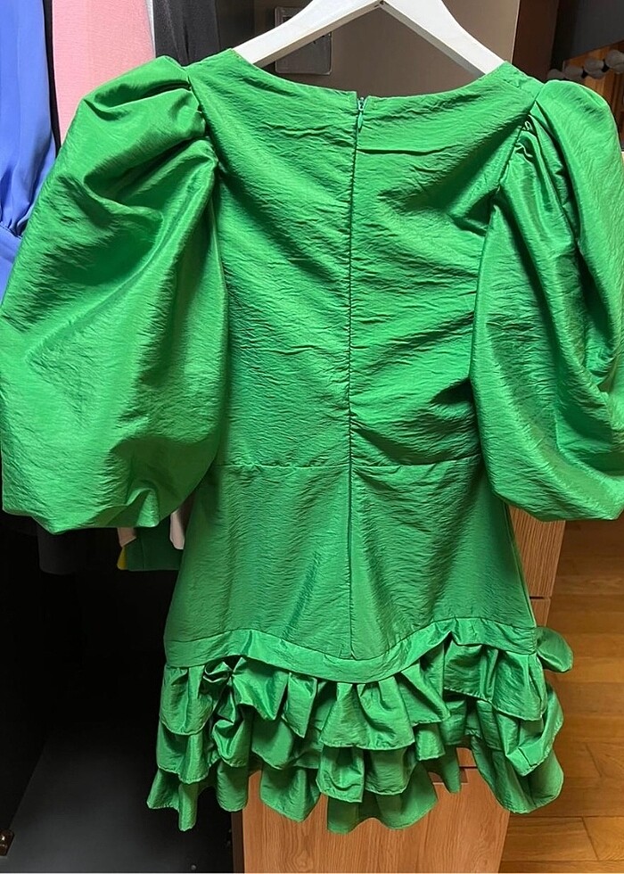 keikei elbise yeşil - Görsel 2