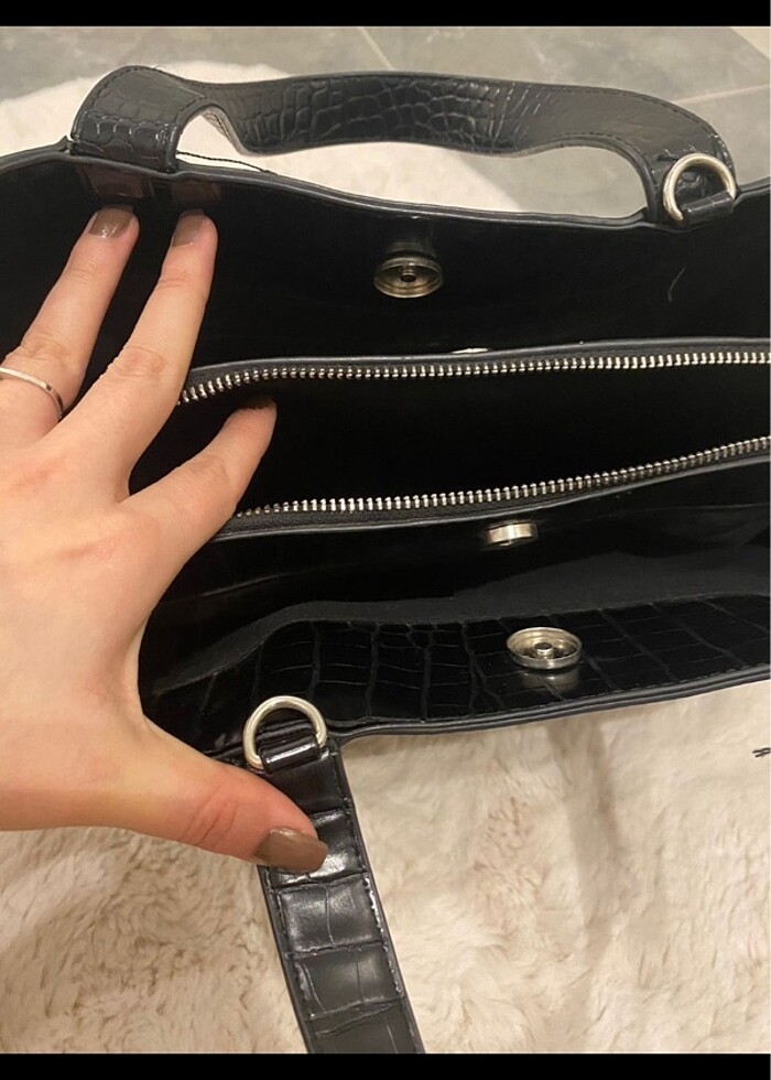 Stradivarius Siyah Çanta - Görsel 3