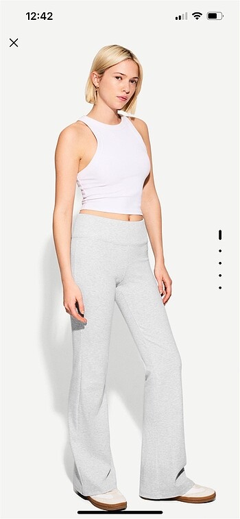 Bershka Bershka fitilli İspanyol paça pantalon