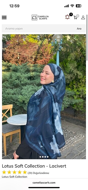 Soft pamuk lotus desen şal