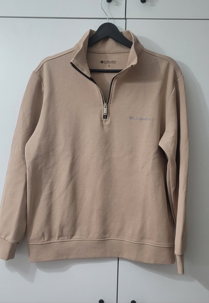Bej Columbia Fermuarlı Erkek Sweatshirt - Görsel 2