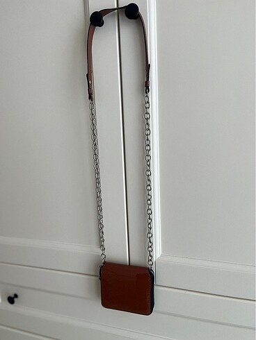  Beden kahverengi Renk Stradivarius mini cüzdan çanta