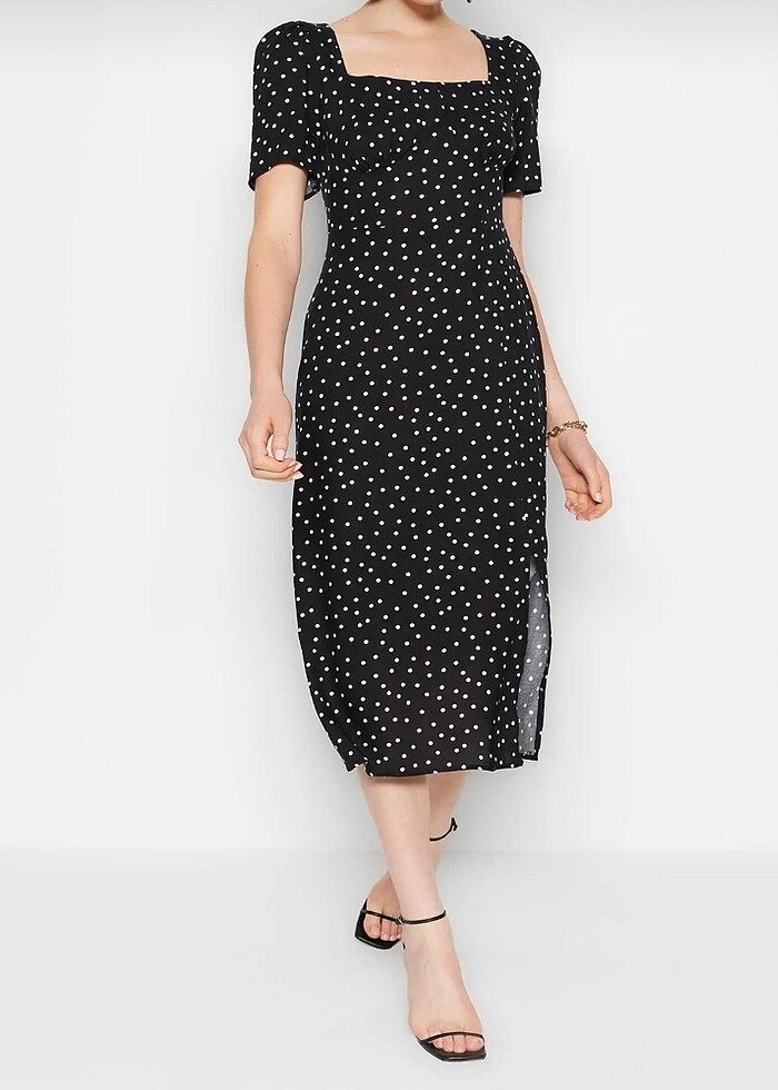Trendyol puantiyeli elbise - Görsel 4