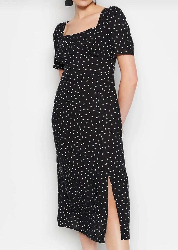 Trendyol puantiyeli elbise - Görsel 2