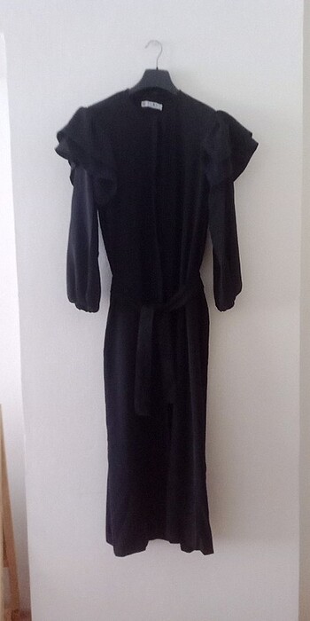 önden düğmeli elbise - Görsel 9