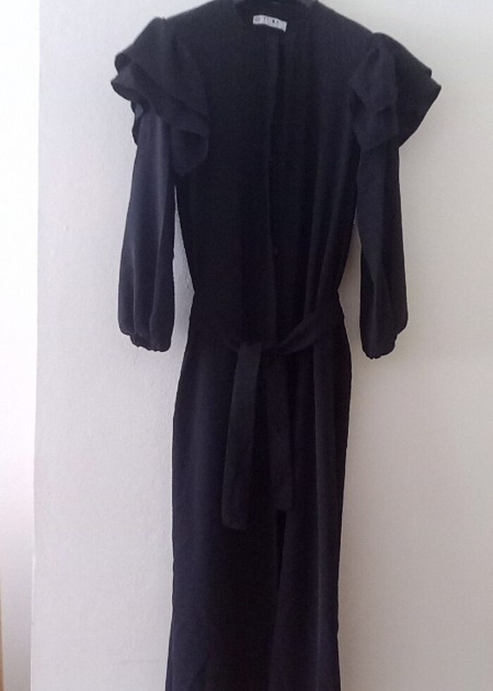 önden düğmeli elbise - Görsel 4