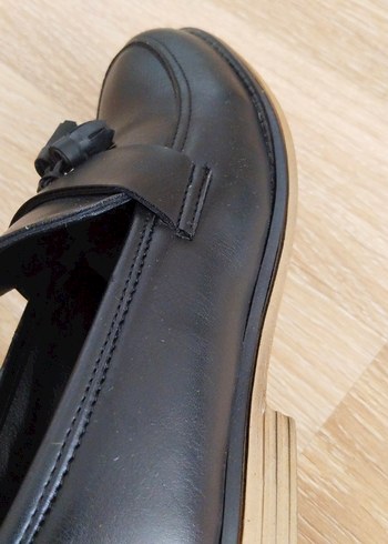 Erkek Çocuk Siyah Deri Püsküllü Klasik Loafer - Görsel 9