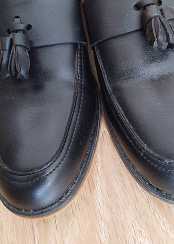 Erkek Çocuk Siyah Deri Püsküllü Klasik Loafer - Görsel 10