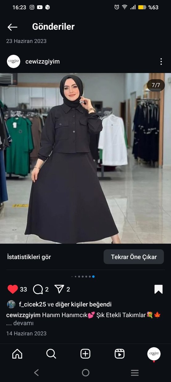 Düğmeli Siyah Uzun Kollu Uzun Elbise - Görsel 4