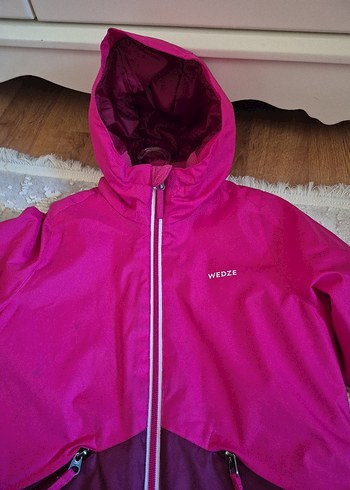 5 Yaş Beden Kız Çocuk Kapüşonlu Fermuarlı Pembe Mont