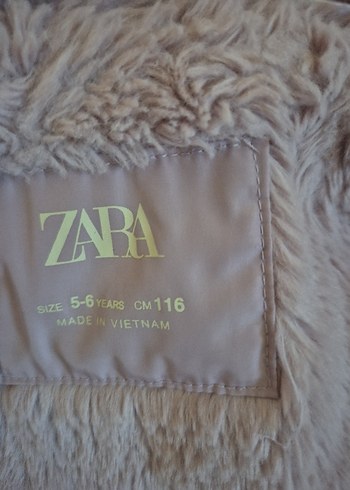 6 Yaş Beden pembe Renk zara mont