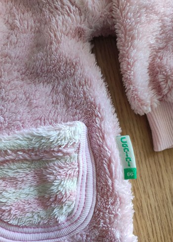 24-36 Ay Beden Kız Çocuk Kapüşonlu Düğmeli Pembe Ceket