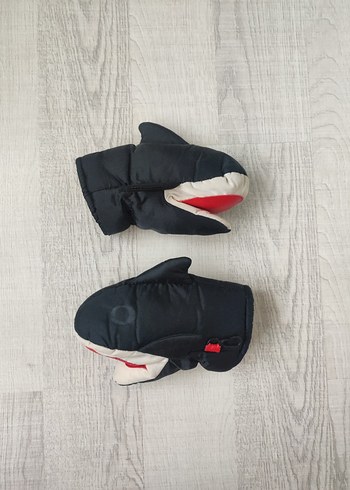 Erkek Çocuk Siyah Biker Eldiven - Görsel 3