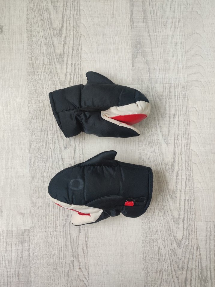 Erkek Çocuk Siyah Biker Eldiven - Görsel 3