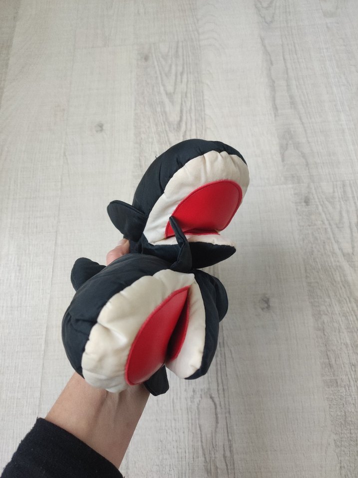 Erkek Çocuk Siyah Biker Eldiven - Görsel 4