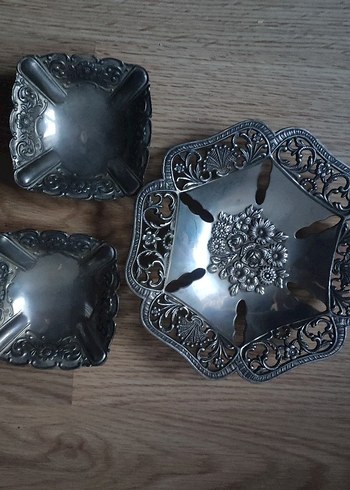 Nakışlı Vintage antika tabak kase - Görsel 2