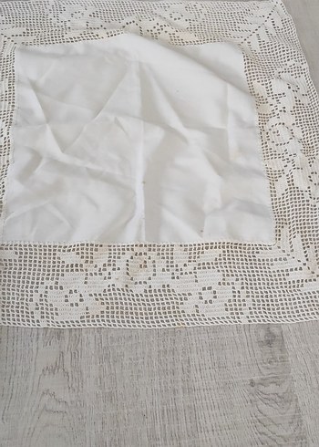 örgü dantel masa örtüsü - Görsel 3