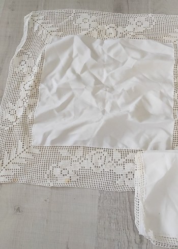 örgü dantel masa örtüsü - Görsel 4