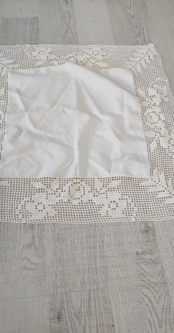 örgü dantel masa örtüsü - Görsel 3