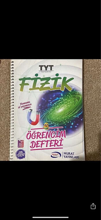 Murat yayınları tyt fizik öğrencim defter