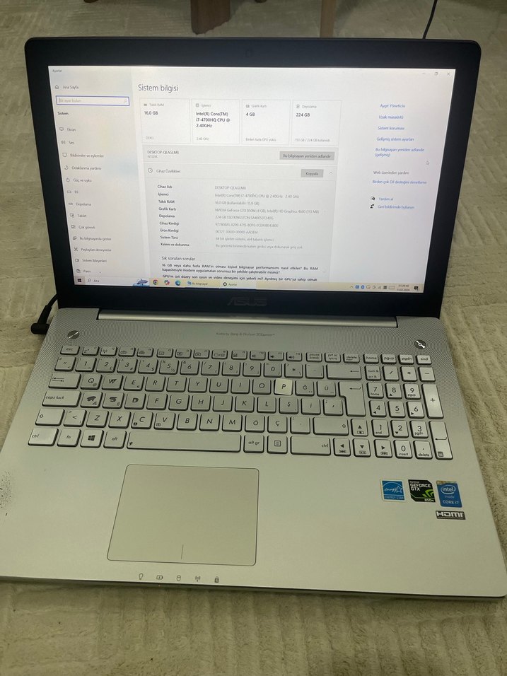 Asus i7 bilgisayar - Görsel 3