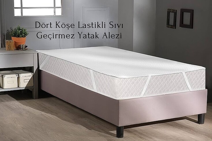 Köşe Lastikli Sıvı Geçirmez Yatak Alezi
