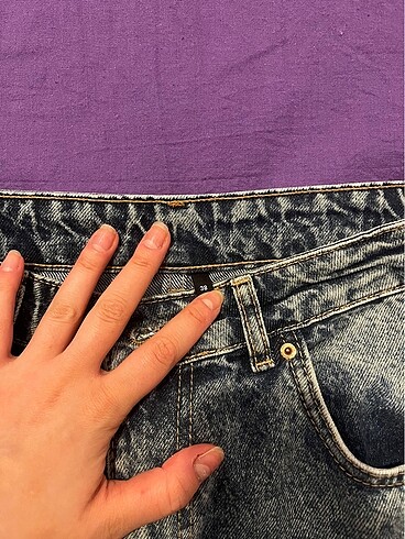 38 Beden Yüksek Bel Wide Leg Jean