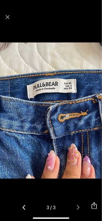 34 Beden Pull Bear Kot Pantolon