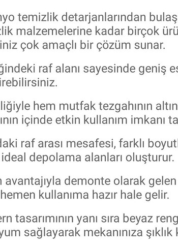 Beyaz Geniş Raf 40x24 cm - Görsel 9