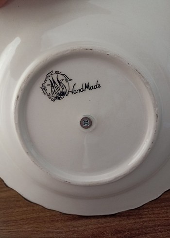 Çiçek Desenli İki Katlı Servis Tabağı - Görsel 2