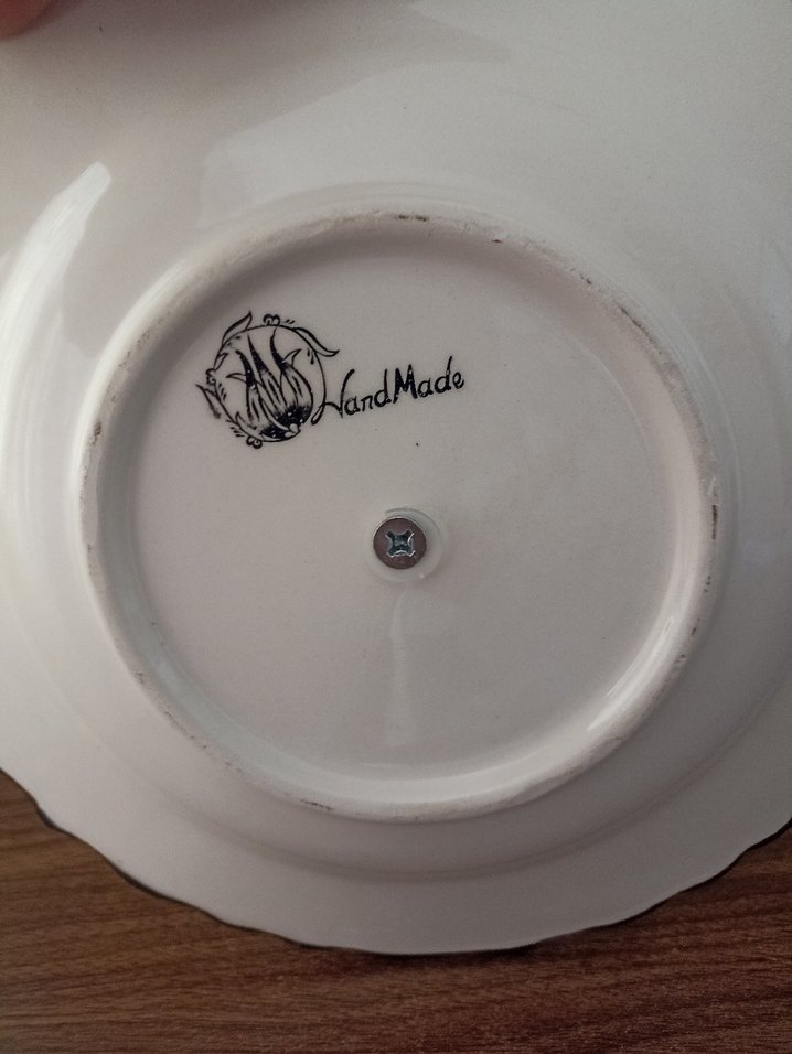 Çiçek Desenli İki Katlı Servis Tabağı - Görsel 2