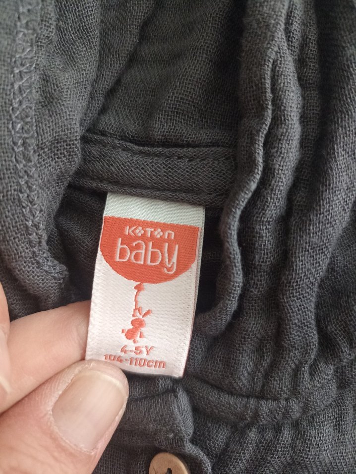 Gri Kısa Kollu Bebek Tulum - Görsel 2