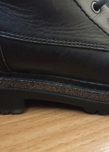 Siyah Deri Bağcıklı  Bot - Görsel 7