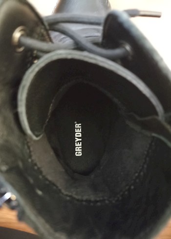 Siyah Deri Bağcıklı  Bot - Görsel 5